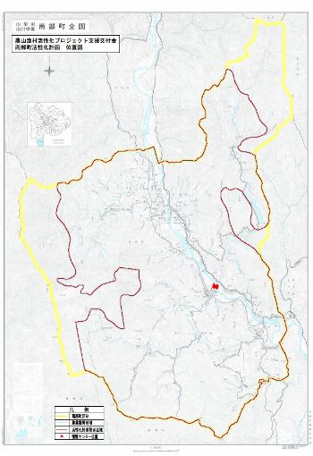 南部町活性化計画位置図の画像