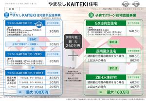 やまなしKAITEKI住宅チラシ