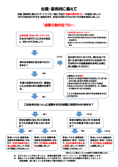 避難行動判定フロー