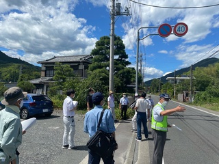 通学路点検のようす