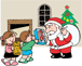 12月 クリスマス会(プレゼント配り)のイラスト画像