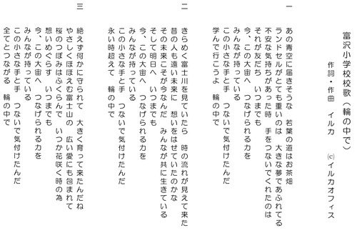 富沢小学校校歌